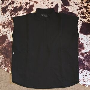 Figs Womens Black Scrub Top